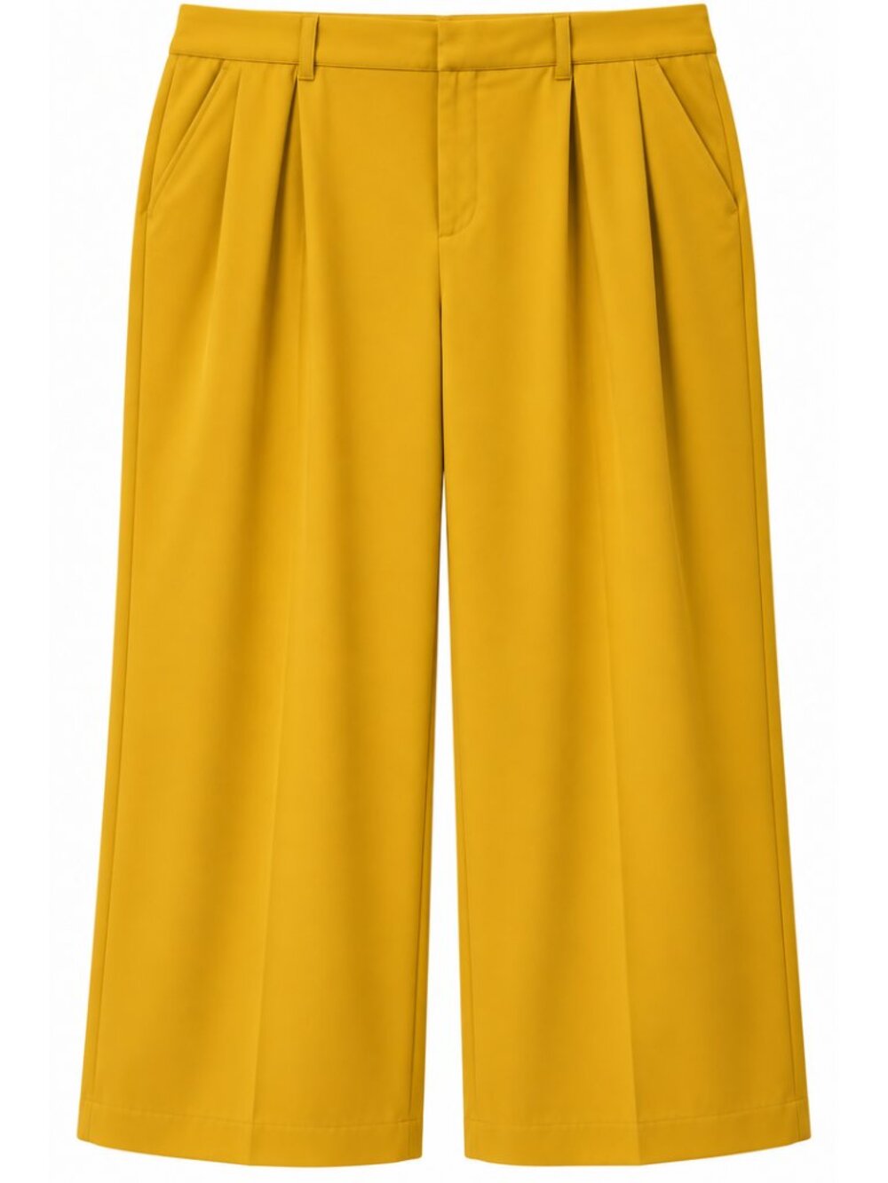 Sergio Hudson Target Women 1X Mustard Yellow Wide Leg Dress Pants Trousers